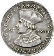 ¼ Guldiner - Matthäus Lang von Wellenburg obverse image
