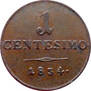 1 Centesimo - Franz I reverse image