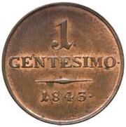 1 Centesimo - Ferdinand I reverse image