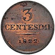 3 Centesimi - Franz I reverse image