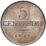 5 Centesimi - Ferdinand I reverse image