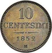 10 Centesimi - Francis Joseph I reverse image