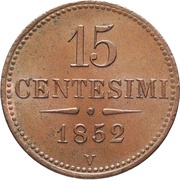 15 Centesimi - Francis Joseph I reverse image