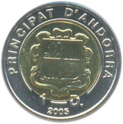 1 Diner Our Lady of Meritxell obverse image