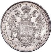 ½ Scudo - Francis Joseph I, Italy, 1853 reverse image