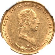 ½ Sovrano - Franz I obverse image