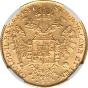 ½ Sovrano - Franz I, Italy, 1820-1831 reverse image