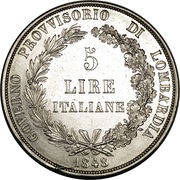 5 Lire obverse image