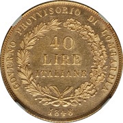 40 Lire obverse image