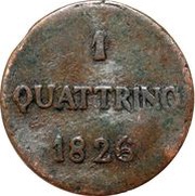 1 Quattrino - Carlo Ludovico I reverse image