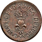 1 Soldo - Carlo Ludovico I obverse image