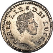 10 Soldi - Carlo Ludovico I obverse image
