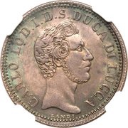 2 Lire - Carlo Ludovico I obverse image