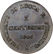 3 Centesimi - Felice reverse image