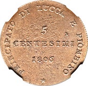 5 Centesimi - Felice reverse image