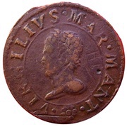 1 Soldo "Virgilio", Italy, 1627-1637 reverse image