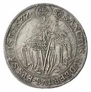 ¼ Thaler - Paris von Lodron, Austria, 1622-1624 reverse image