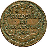 1 Soldone - Charles VI, Italy, 1732-1736 reverse image