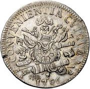 1 Scudo - Ferdinando Carlo, Italy, 1703-1707 reverse image