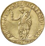 1 Doppia - Ferdinando I Gonzaga, Italy, 1616 reverse image
