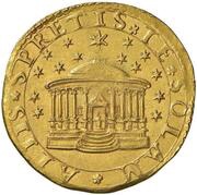 2 Doppie - Alberico I Cybo Malaspina, Italy, 1588 reverse image