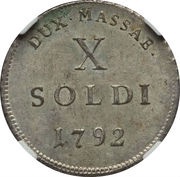 10 Soldi - Maria Beatrice reverse image