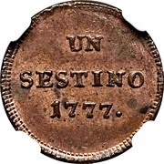 Sestino - Maria Theresia, Italy, 1777-1779 reverse image