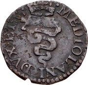 1 Quattrino - Carlo II, Italy, 1665-1675 reverse image