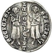 1 Soldo - Louis of Bavaria and Azzone, Italy, 1329 reverse image