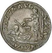 1 Testone - Carlo V, Italy, 1535-1556 reverse image