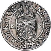 1 Testone - Carlo V obverse image