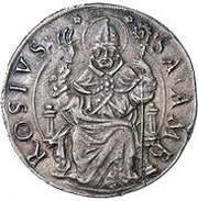 1 Testone - Carlo V, Italy, 1535-1556 reverse image