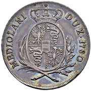 ½ Scudo - Maria Theresa, Italy, 1777-1780 reverse image