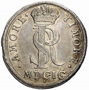 ¼ Thaler - Johann Ernst von Thun, Austria, 1699 reverse image