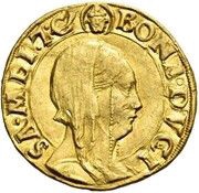 2 Ducats - Galeazzo Maria Sforza, Regency of Bona obverse image