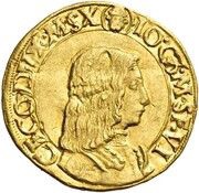 2 Ducats - Galeazzo Maria Sforza, Regency of Bona reverse image