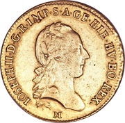 1 Sovrano - Joseph II obverse image