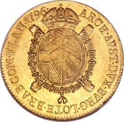 1 Sovrano - Franz II, Italy, 1792-1800 reverse image