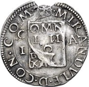 ½ Testone - Gianfrancesco II, Italy, 1513-1533 reverse image
