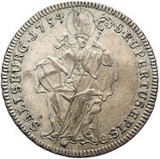 17 Kreuzer - Sigismund von Schrattenbach, Austria, 1754 reverse image