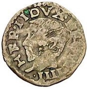 Bagattino /Shield - Ercole II Reggio Emilia obverse image