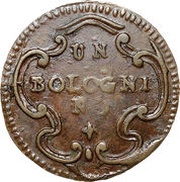 1 Bolognino - Ercole III d'Este, Italy, 1783-1784 reverse image
