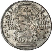 20 Kreuzers - Sigismund von Schrattenbach, Austria, 1757-1764 reverse image
