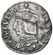 Testone "leggere" - Ercole I Reggio obverse image
