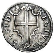 Testone "leggere" - Ercole I Reggio, Italy, 1502-1505 reverse image