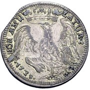 1 Lira - Francesco III d'Este, Italy, 1738-1739 reverse image