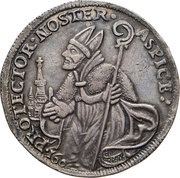 1 Ducato - Rinaldo I, Italy, 1719-1721 reverse image