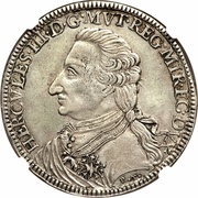 1 Thaler - Ercole III d'Este obverse image