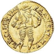 Ducat "Ongaro" - Francesco I d'Este Tablet type obverse image