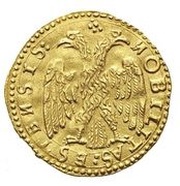 Ducat "Ongaro" - Francesco I d'Este, Italy, 1649 reverse image